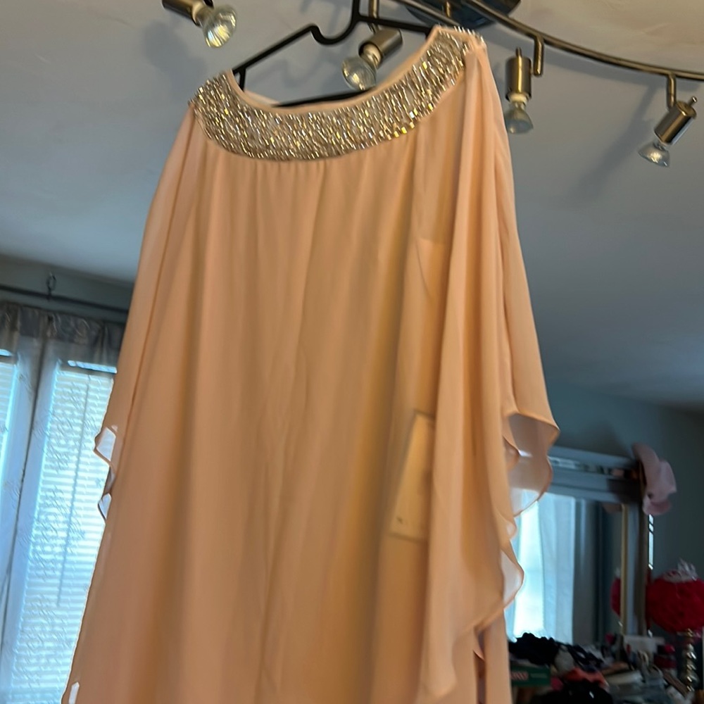 Pink blush dress ,size 16, brand new w/ tags. Pull on sleeveless shift &attached